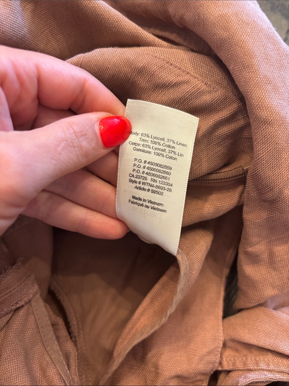 Aritzia | S | Taupe Wrap-Front Wide-Leg Jumpsuit - Picture 8 of 8